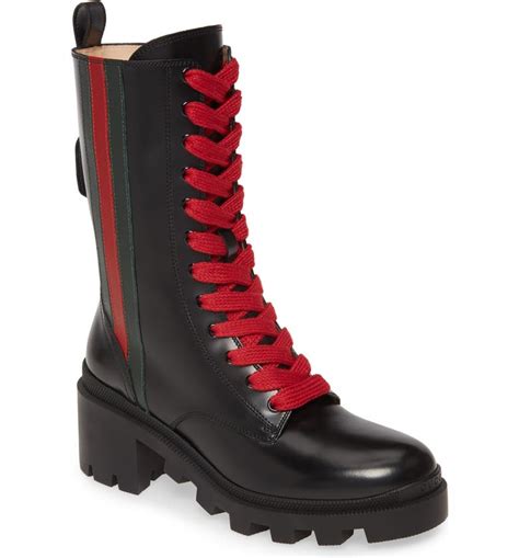 gucci combat boots womens